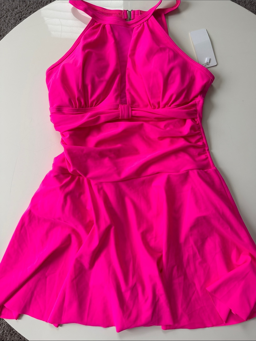 Women’s Hot Pink Halter Swim Dress